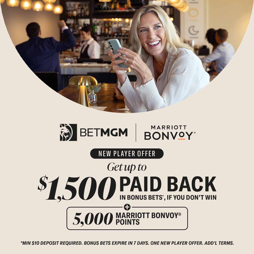 Get Up To $1,500 Paid Back In Bonus Bets*, If You Don’t Win, Plus 5,000 Marriott Bonvoy® Points