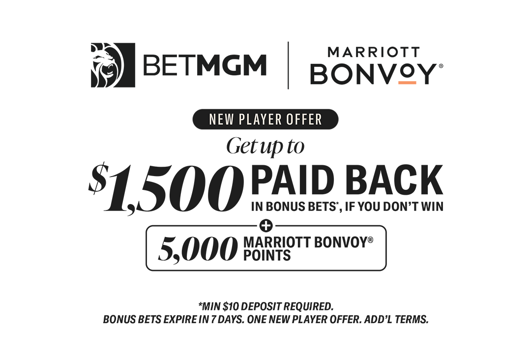 Get Up To $1,500 Paid Back In Bonus Bets*, If You Don’t Win, Plus 5,000 Marriott Bonvoy® Points