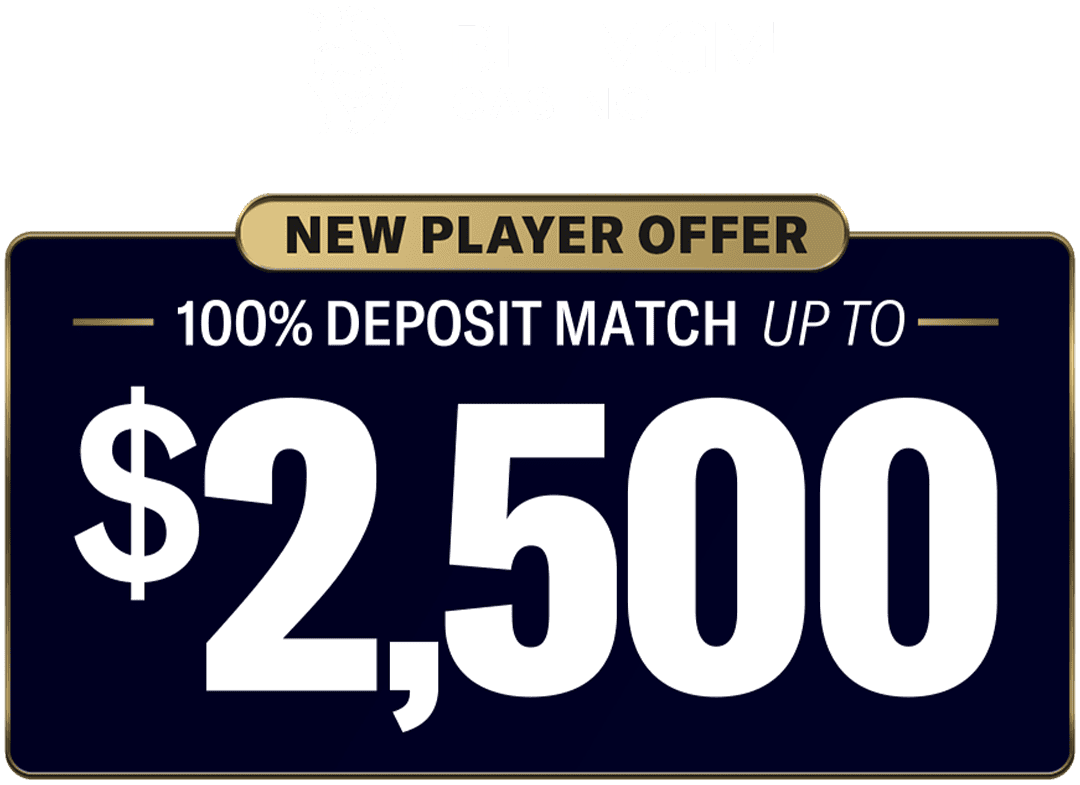 100% Deposit Match, Up To $2,500