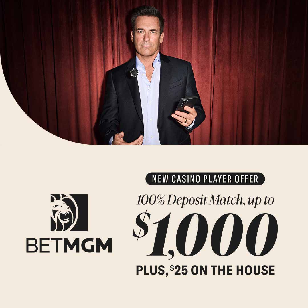 100% Deposit Match Up To $1,000 Plus, $25 On the House